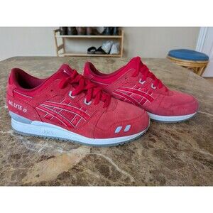 Mens Asics running shoes gel-lyte iii size 9 us red MINT condition